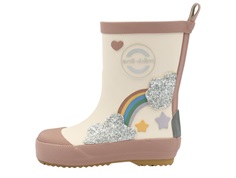 Mikk-line rubber boot with rainbow